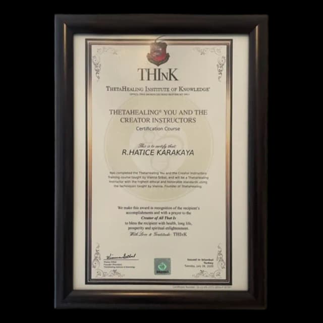 ThetaHealing You and the Creator Instructors Certificate